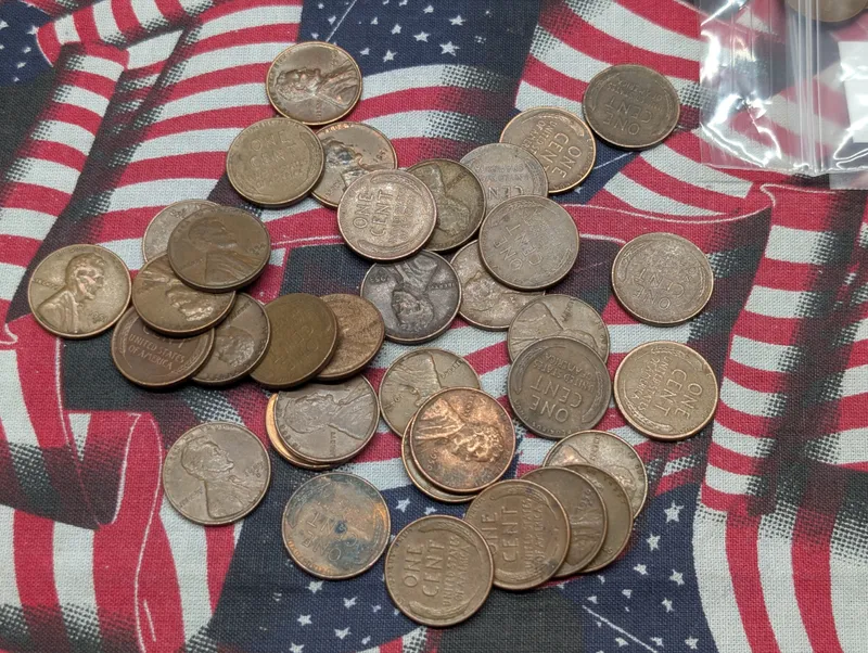 (250) Assorted Lincoln Wheat Cents from auction in Greenville, Ohio