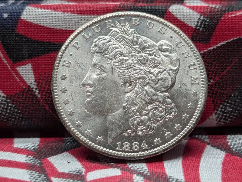 1884-CC Morgan Silver Dollar - Crisp BU Condition from auction in Greenville, Ohio
