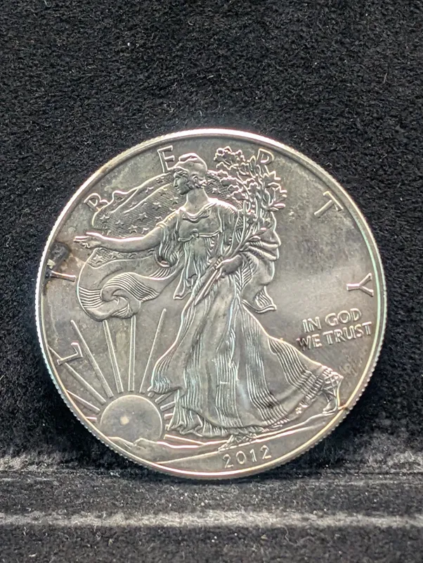 2012 American Silver Eagle .999 Fine Silver, One Troy Ounce from auction in Greenville, Ohio