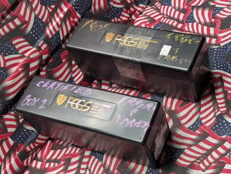 (2) Used PCGS Coin Storage Boxes from auction in Greenville, Ohio