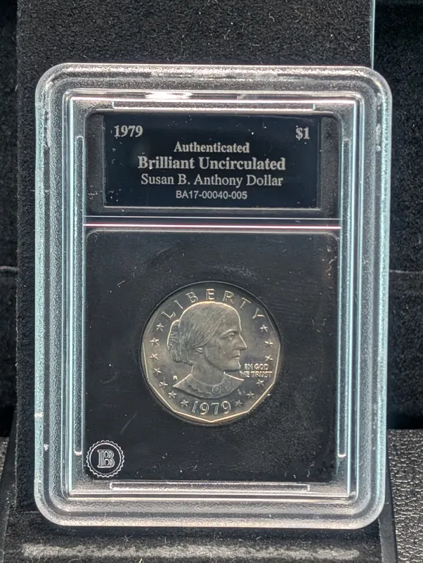 1979-S Uncirculated Susan B. Anthony Dollar from auction in Greenville, Ohio