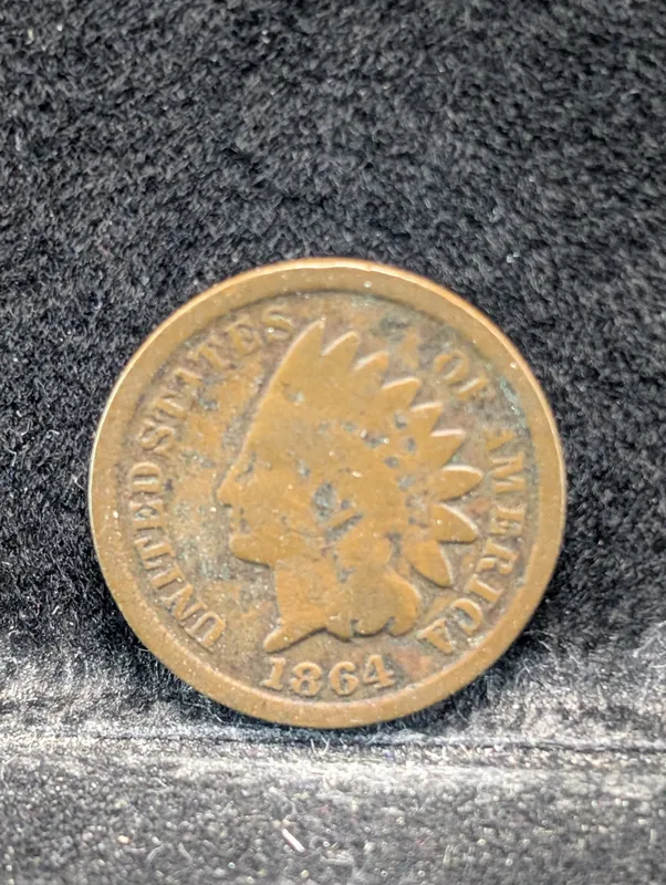1864 Indian Head Cent from auction in Greenville, Ohio