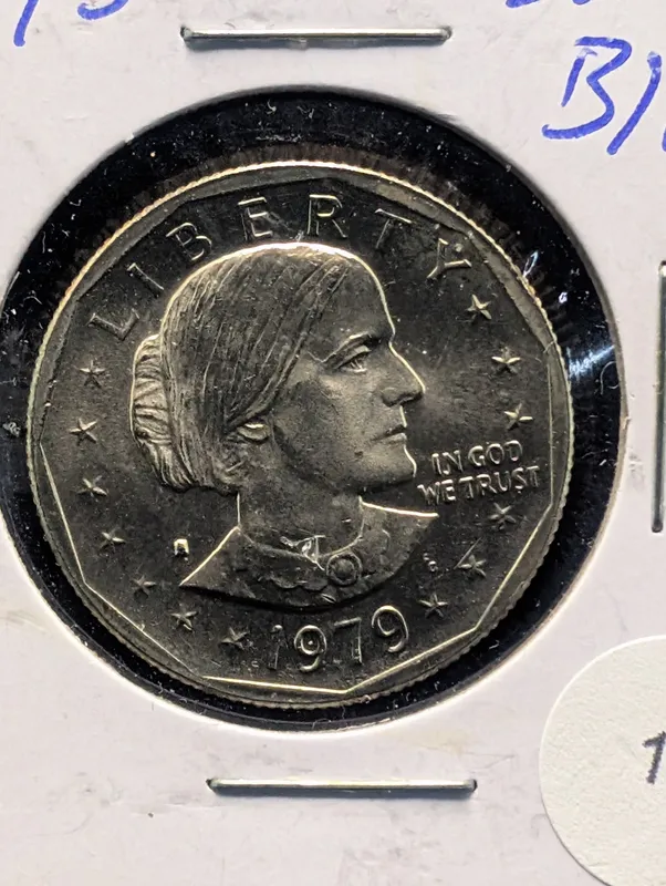 1979-S "Proof" Susan B. Anthony Dollar, Unc from Mint set from auction in Greenville, Ohio