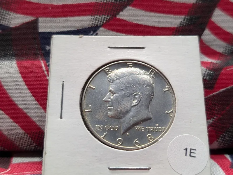 1968-D Kennedy Half Dollar, 40% Silver from auction in Greenville, Ohio