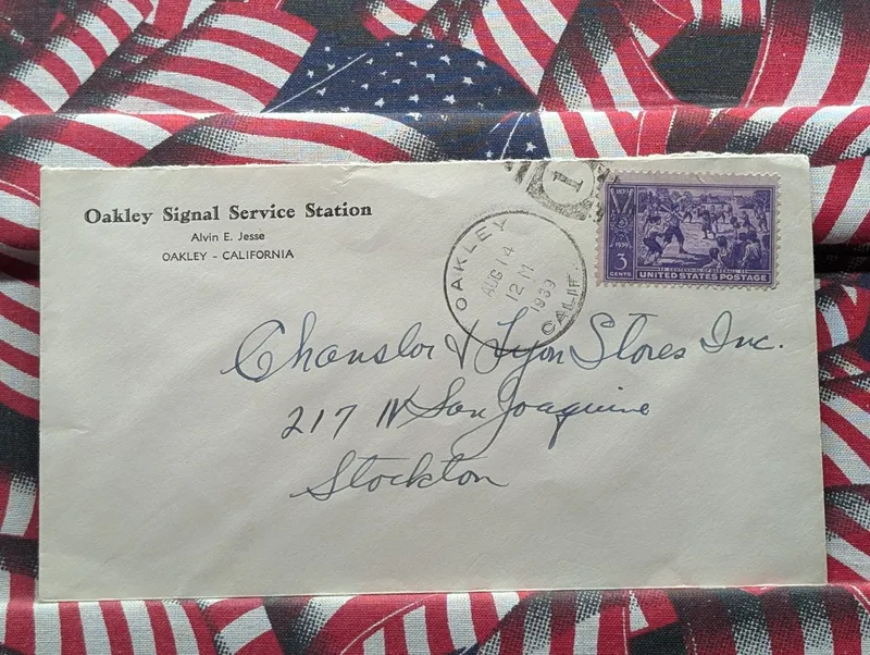 1939 Baseball Centennial Stamped Cover from auction in Greenville, Ohio