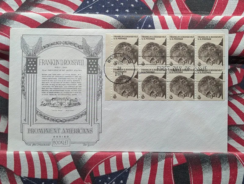 1967 Booklet Pane Of Eight Stamps First Day Cachet from auction in Greenville, Ohio