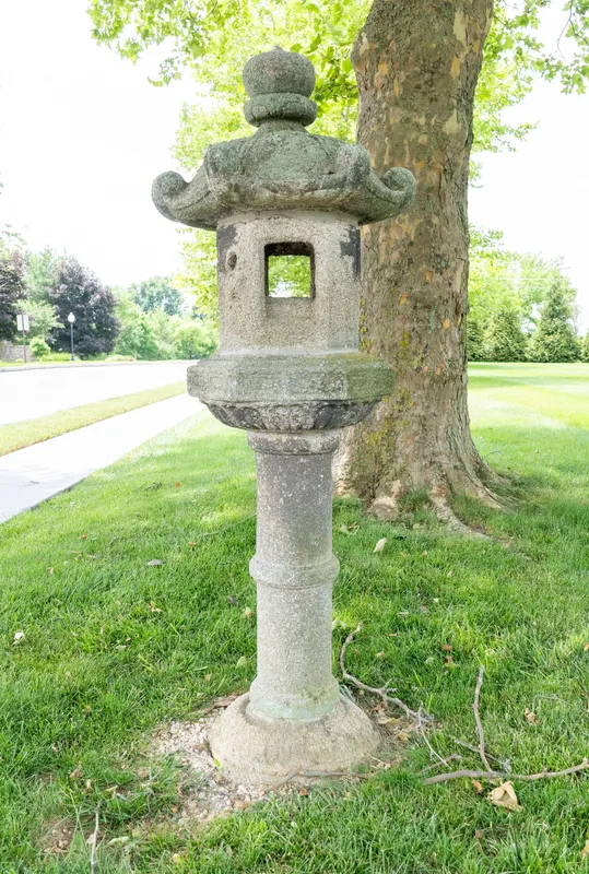 Antique Japanese Ishidoro Stone Garden Lantern from auction in York, Pennsylvania