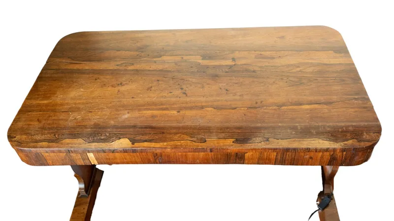 Wooden Library Table from auction in York, Pennsylvania