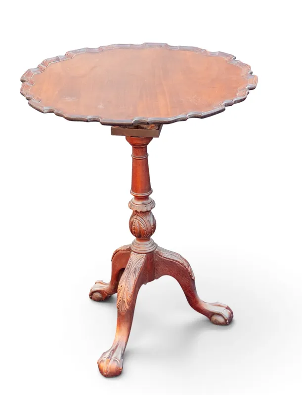 Antique Pie Crust Tilt-Top Table from auction in York, Pennsylvania