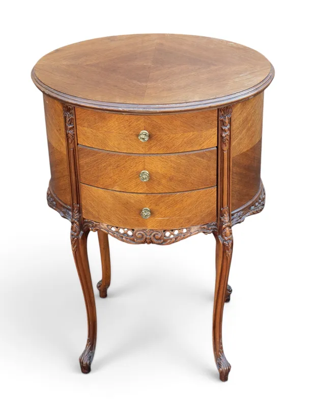 Louis XV Style Oval Accent Table from auction in York, Pennsylvania