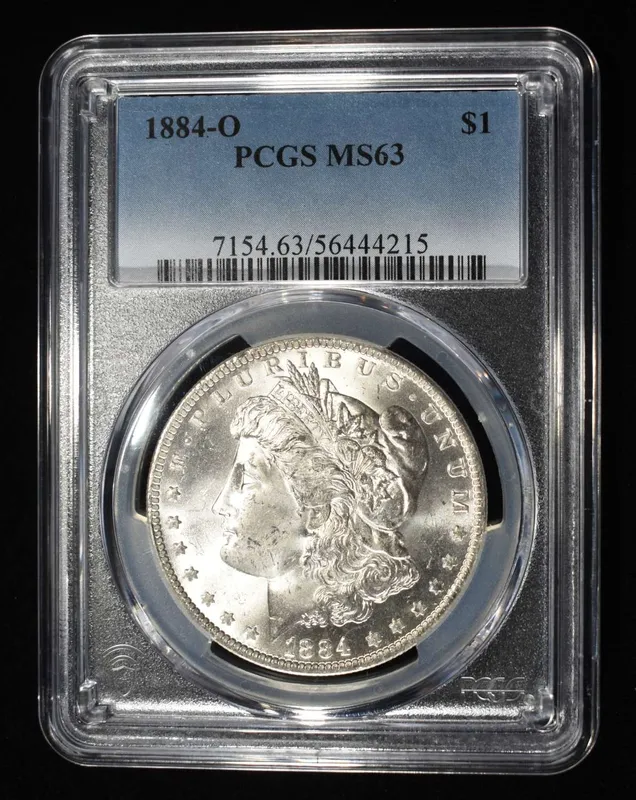 1884-O MORGAN DOLLAR PCGS MS63 from auction in Findlay, Ohio