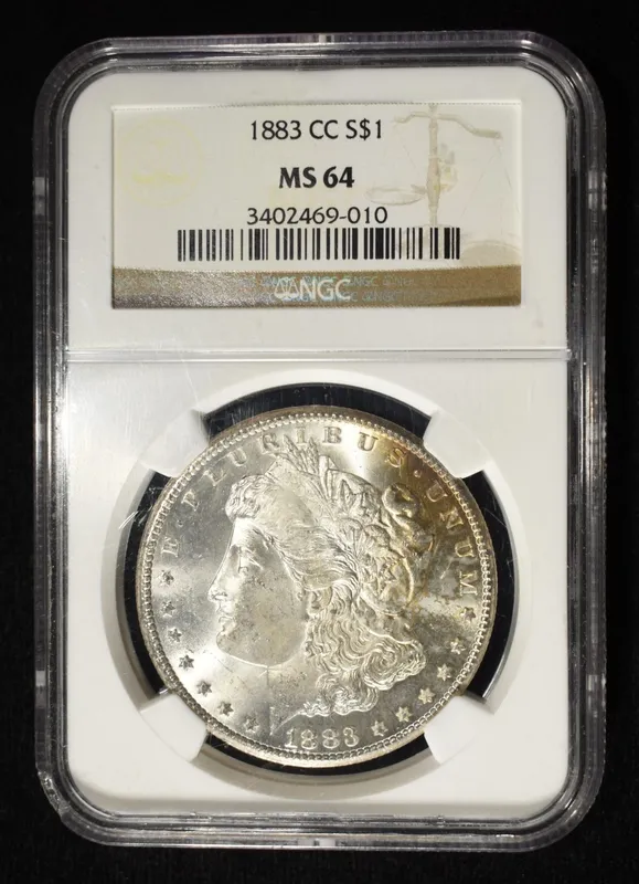 1883-CC MORGAN DOLLAR NGC MS-64 from auction in Findlay, Ohio