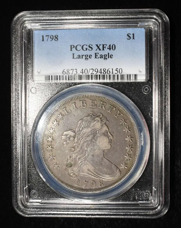 1798 BUST DOLLAR PCGS XF-40 from auction in Findlay, Ohio