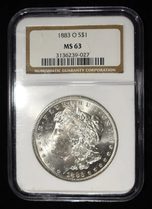 1883-O MORGAN DOLLAR NGC MS63 from auction in Findlay, Ohio