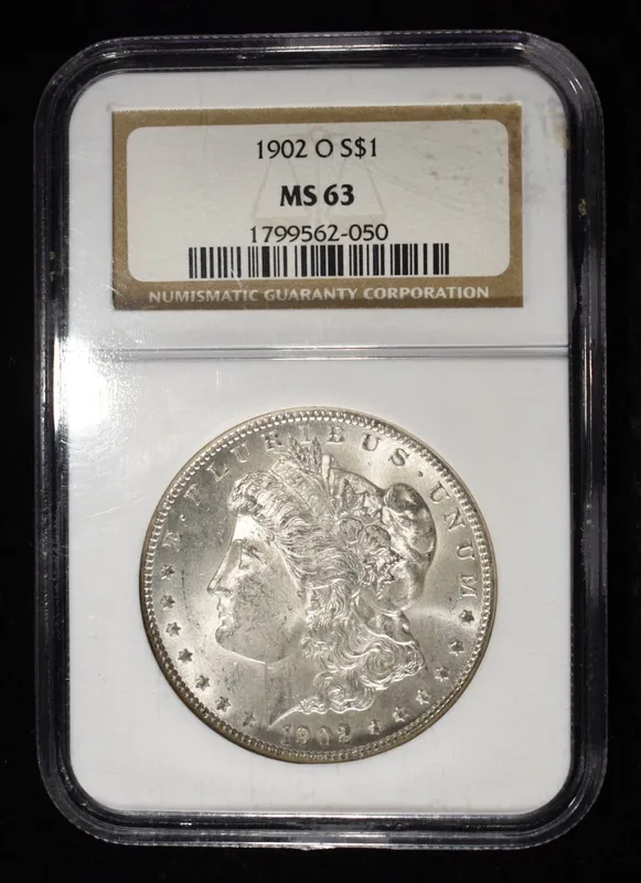 1902-O MORGAN DOLLAR NGC MS-63 from auction in Findlay, Ohio