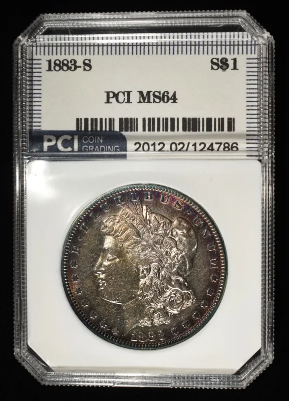 1883-S MORGAN DOLLAR PCI CH/GEM BU from auction in Findlay, Ohio