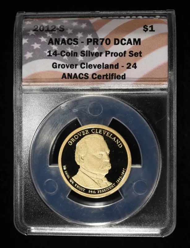 2012-S $ GROVER CLEVELAND ANACS PR70 DCAM from auction in Findlay, Ohio
