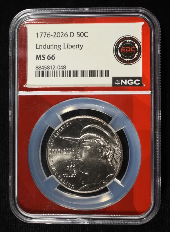 1776-2026-D 50C ENDURING LIBERTY NGC MS66 from auction in Findlay, Ohio