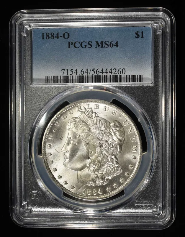 1884-O MORGAN DOLLAR PCGS MS-64 from auction in Findlay, Ohio