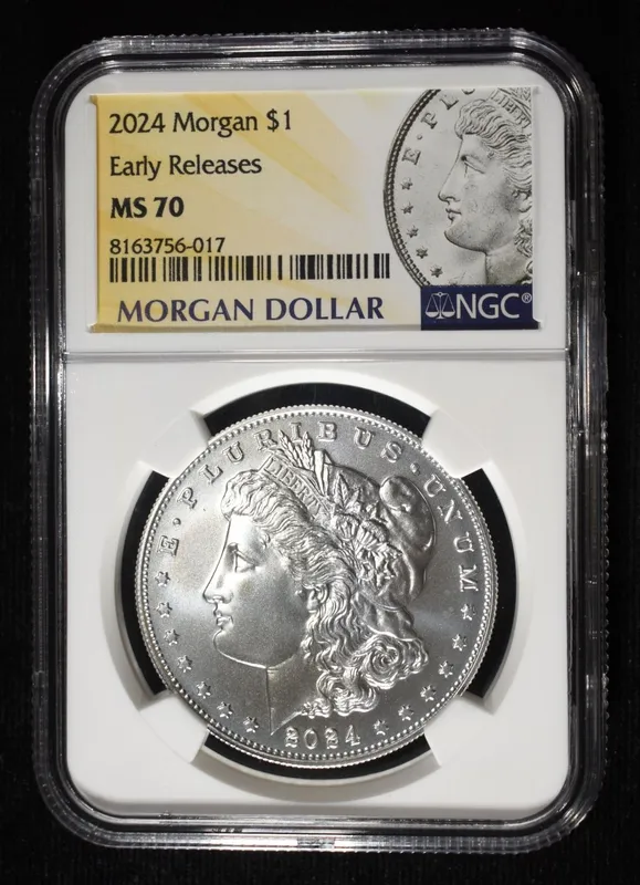 2024 MORGAN DOLLAR NGC MS70 EARLY RELEASES from auction in Findlay, Ohio