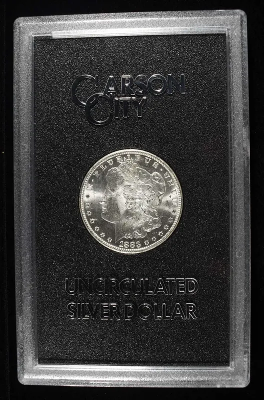1883-CC MORGAN DOLLAR GSA CH BU from auction in Findlay, Ohio