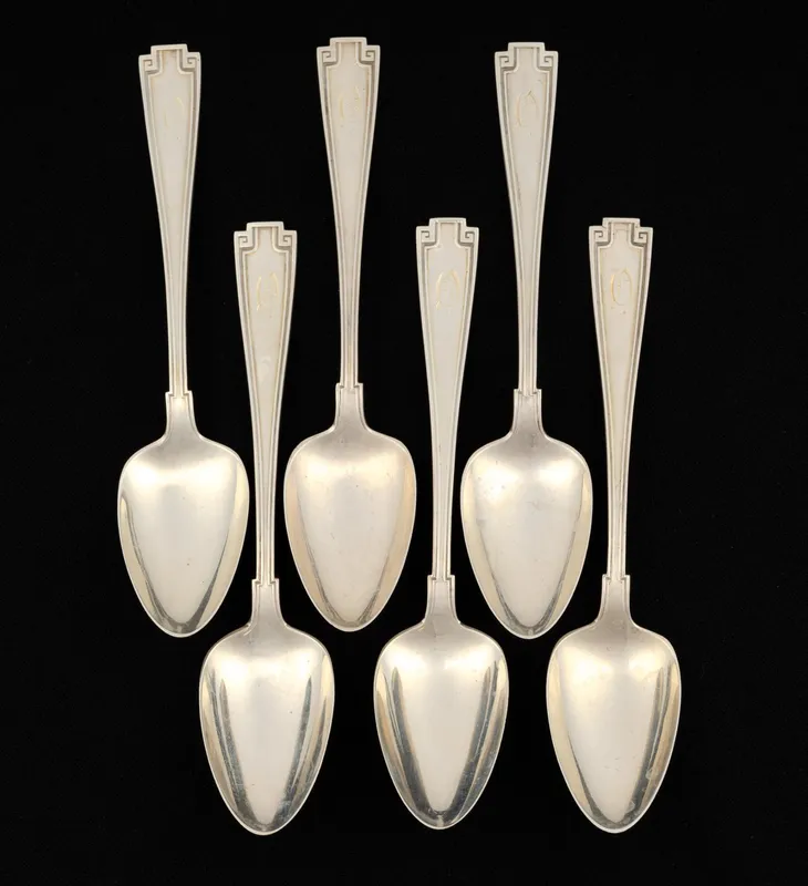 6 Gorham Sterling Silver Teaspoons from auction in Harrisburg, Pennsylvania