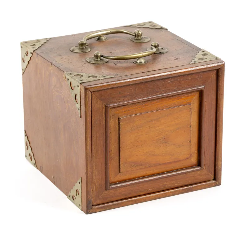 Vintage Chinese Hardwood Mahjong Set from auction in Harrisburg, Pennsylvania