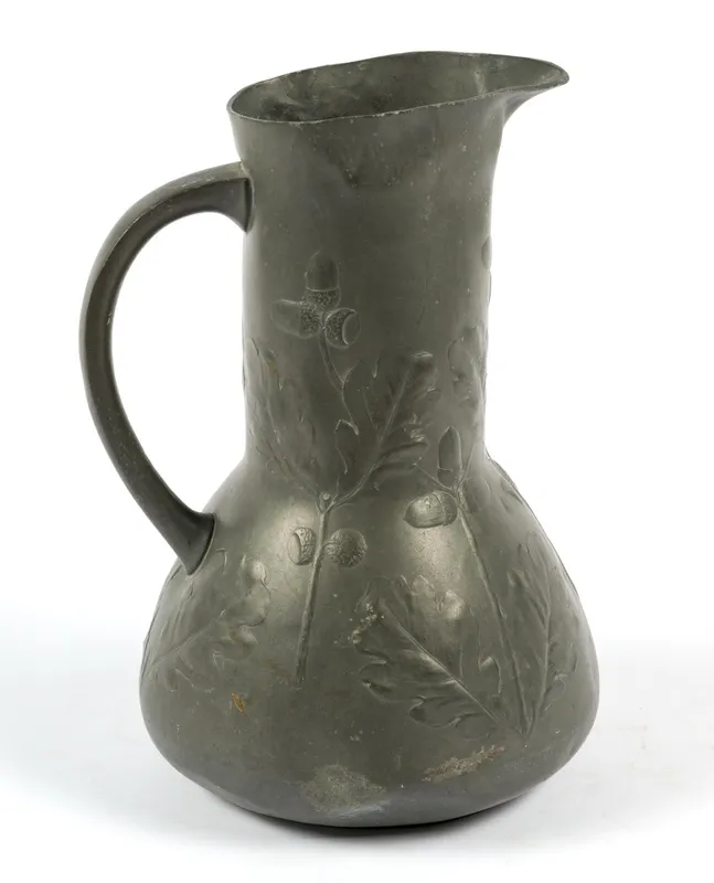 Antique Pewter Kayserzinn Art Nouveau Pitcher from auction in Harrisburg, Pennsylvania