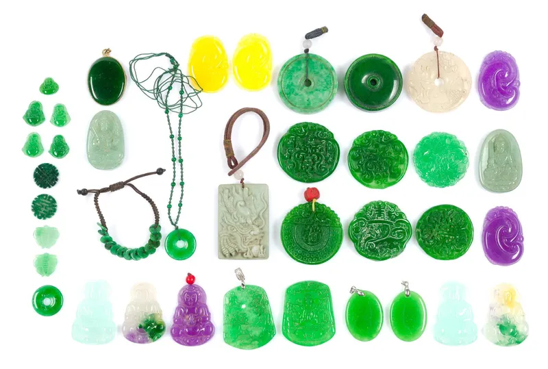 Chinese Carved Pendants and Amulets from auction in Harrisburg, Pennsylvania