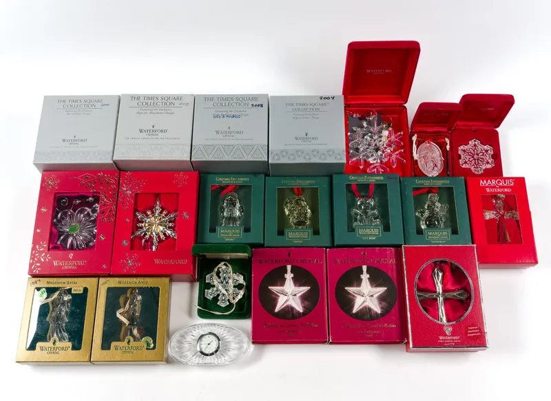 20 Waterford Crystal Ornaments from auction in Harrisburg, Pennsylvania