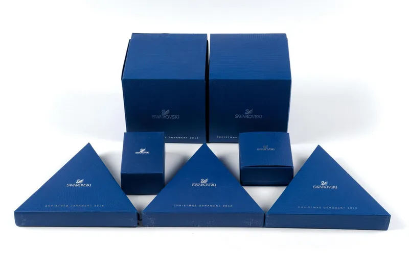 7 Swarovski Crystal Christmas Ornaments from auction in Harrisburg, Pennsylvania