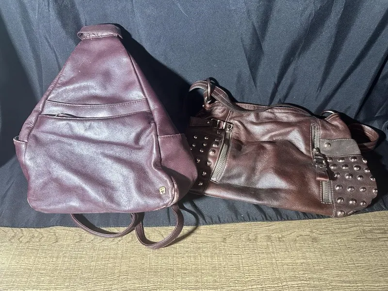 Two Leather Purses from auction in Clifford , Pennsylvania