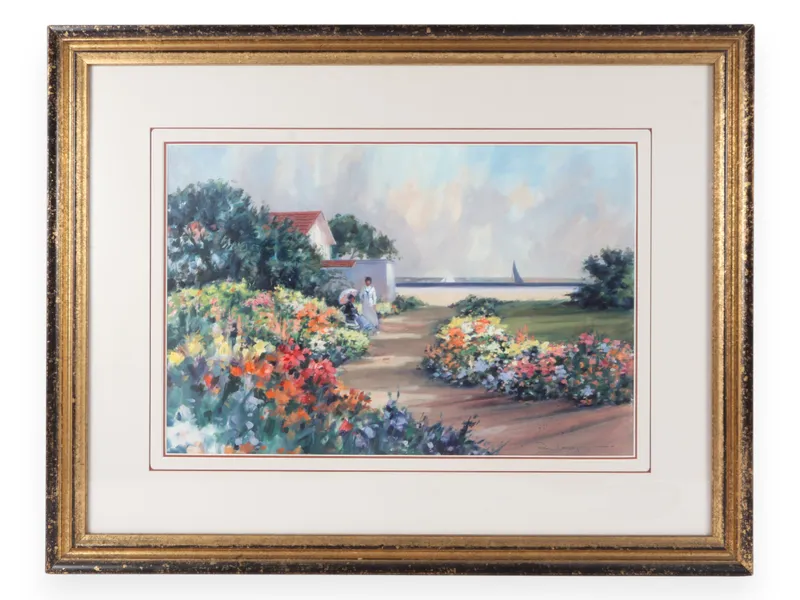 Paul Landry (Canadian-American, 1931-2018) 'Summer Garden' (Signed) from auction in Atlanta, Georgia