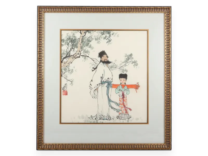 Fan Zeng Chinese Ink and Color Painting on Paper from auction in Atlanta, Georgia