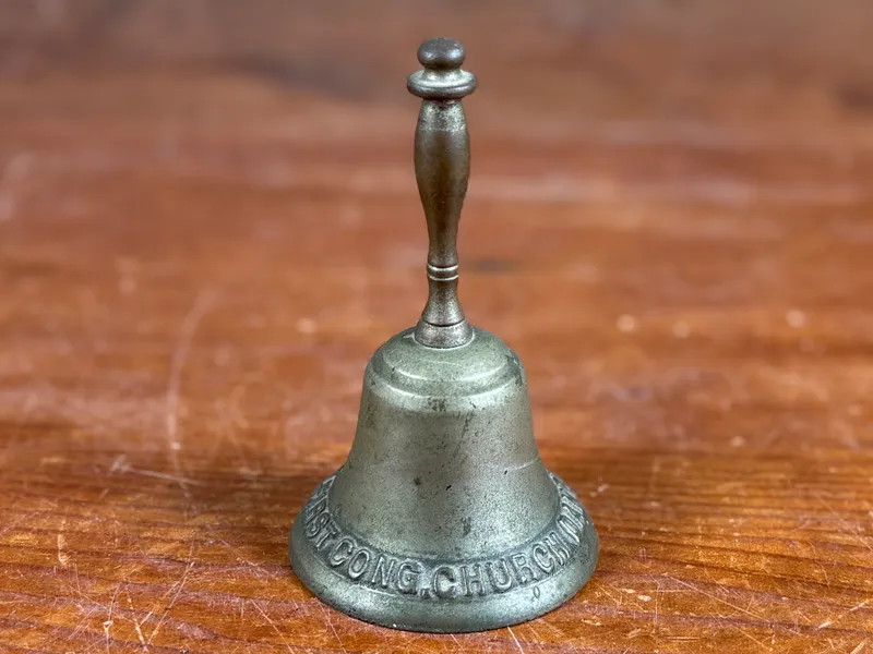 FIRST CONGRESSIONAL CHURCH, BRASS BELL from auction in Salem, Oregon