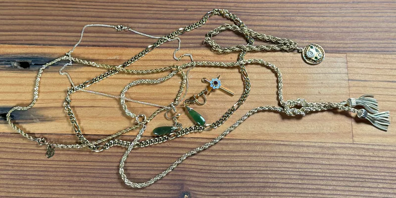 GOLD-FILL & PLATED JEWELRY COLLECTION from auction in Salem, Oregon