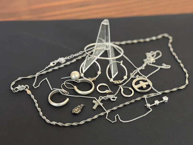 SILVER-TONED JEWELRY COLLECTION from auction in Salem, Oregon