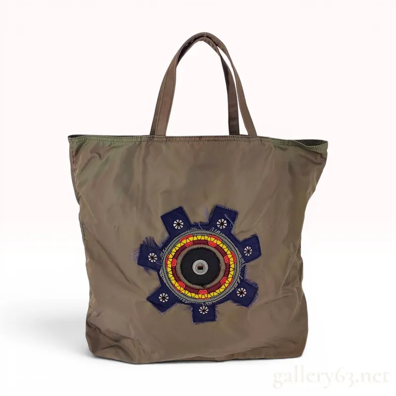 Prada Tessuto Robot Applique Nylon Tote Bag from auction in Atlanta, Georgia