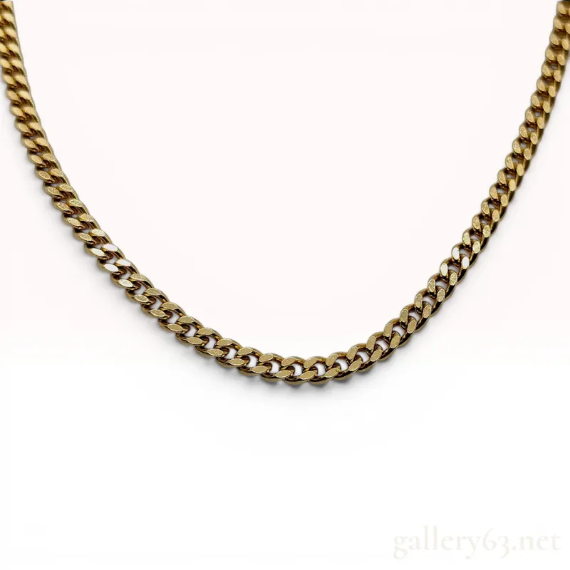 18 Karat Gold Curb Link Chain Necklace from auction in Atlanta, Georgia