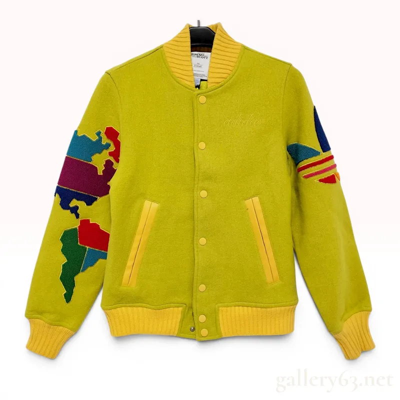 Adidas x Jeremy Scott Globe Varsity Jacket from auction in Atlanta, Georgia