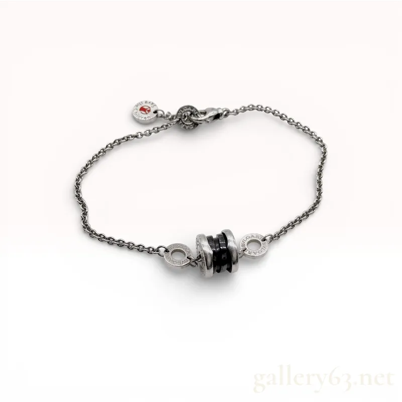 Bvlgari Save the Children Sterling Silver and Black Ceramic Bracelet from auction in Atlanta, Georgia