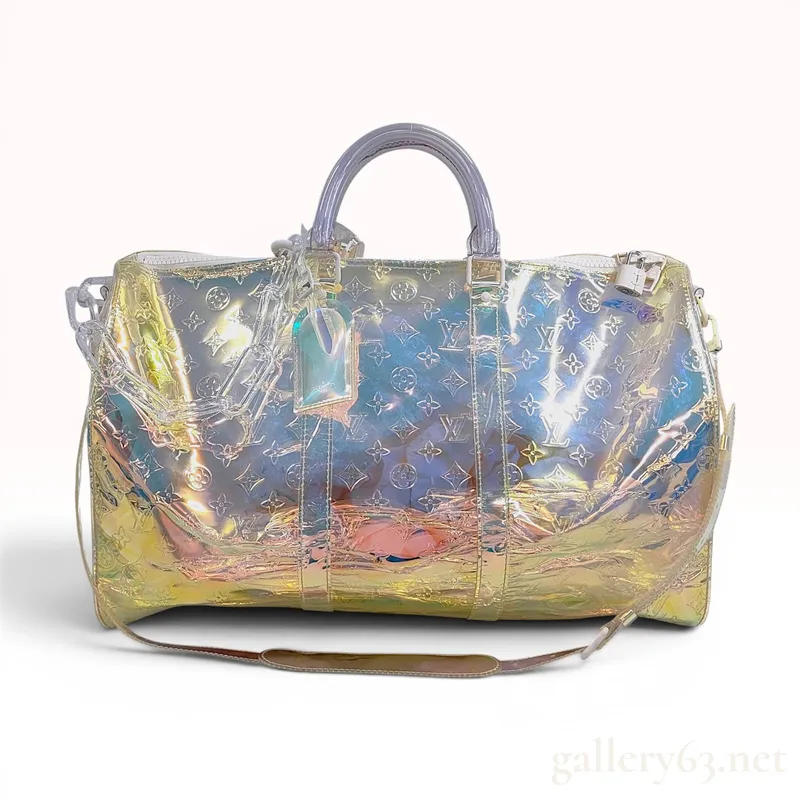 Louis Vuitton Monogram Prism Keepall Bandouliere 50 from auction in Atlanta, Georgia