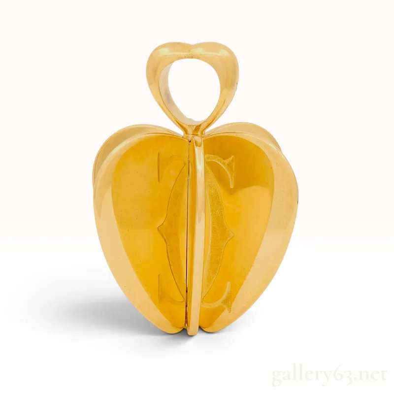 Cartier French 2000's 18 Karat Yellow Gold Golden Apple Pendant from auction in Atlanta, Georgia