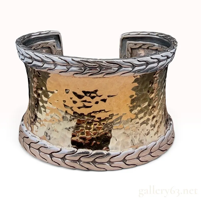 John Hardy 925/22k Cuff Bracelet from auction in Atlanta, Georgia