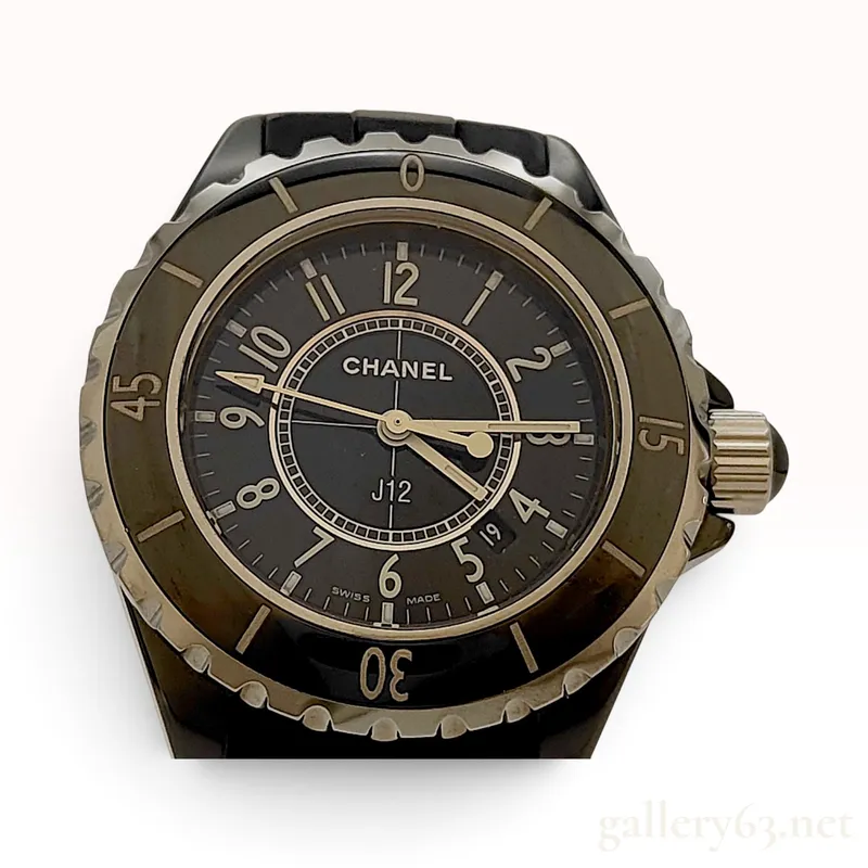 Chanel J12 H0682 Black Ceramic and Stainless Steel Quartz Wristwatch from auction in Atlanta, Georgia