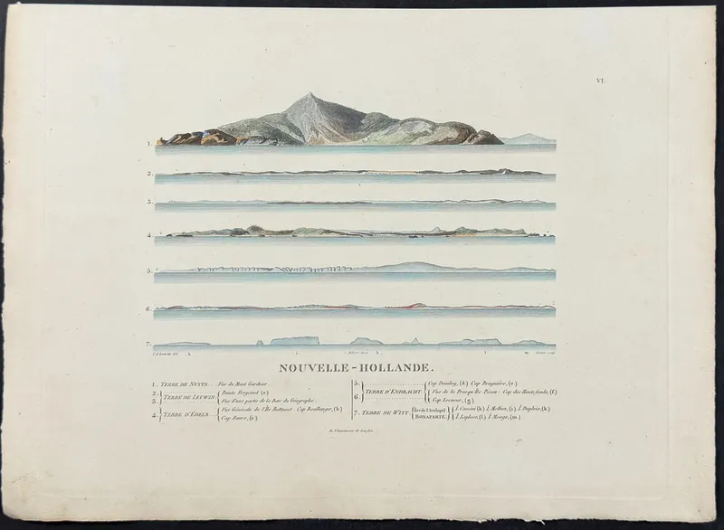 Peron & Freycinet - Coastlines of Australia [Australia, New Holland] from auction in Franklin, Tennessee