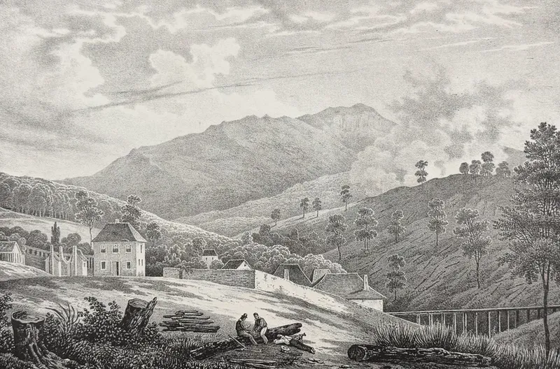 Dumont D'Urville, Australia - Australia; Vue des Defrichemens Au pied du mont Wellington (Ile Van Diemen) from auction in Franklin, Tennessee