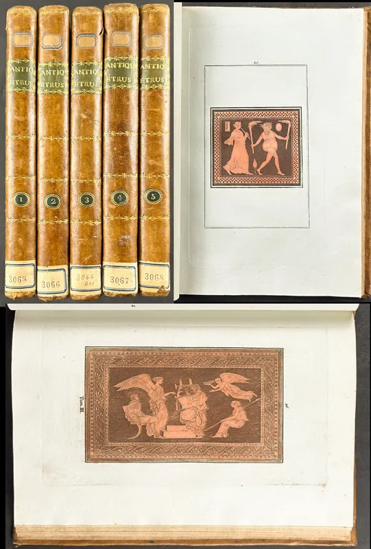 Hancarville & David’s Antiquites Etrusques, Grecques, et Romains – 5 Volumes with 361 Engravings from auction in Franklin, Tennessee