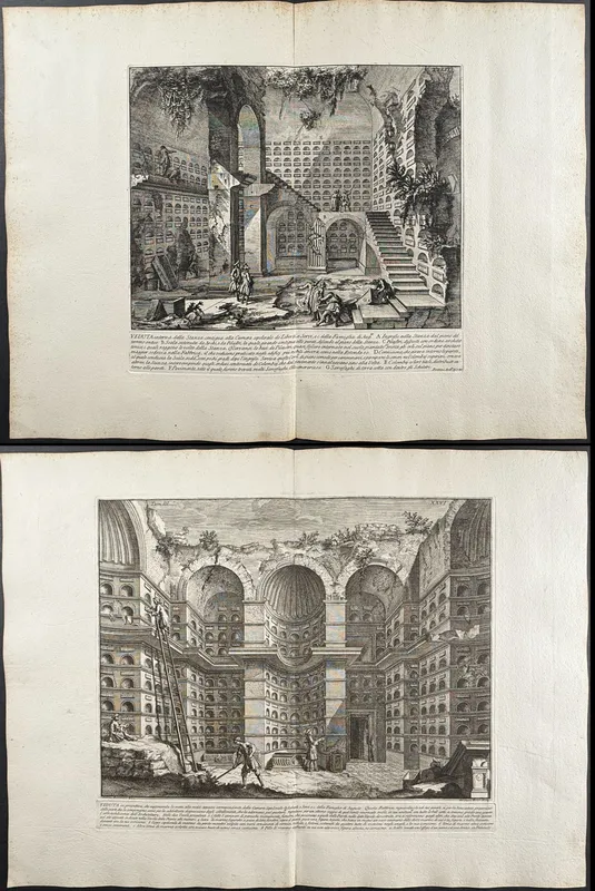 Piranesi - 4 Engravings of Roman Architecutre & Antiquities from auction in Franklin, Tennessee