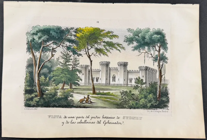 Rojas, Australia - View of part of the Sydney Botanic Gardens and the Governor's Stables (New Holland) from auction in Franklin, Tennessee